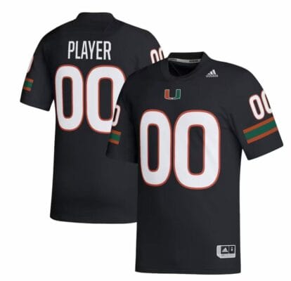 Custom Miami Hurricanes Baseball Jersey Name, Number College Black 6 Custom Miami Hurricanes Baseball Jersey Name, Number College Black