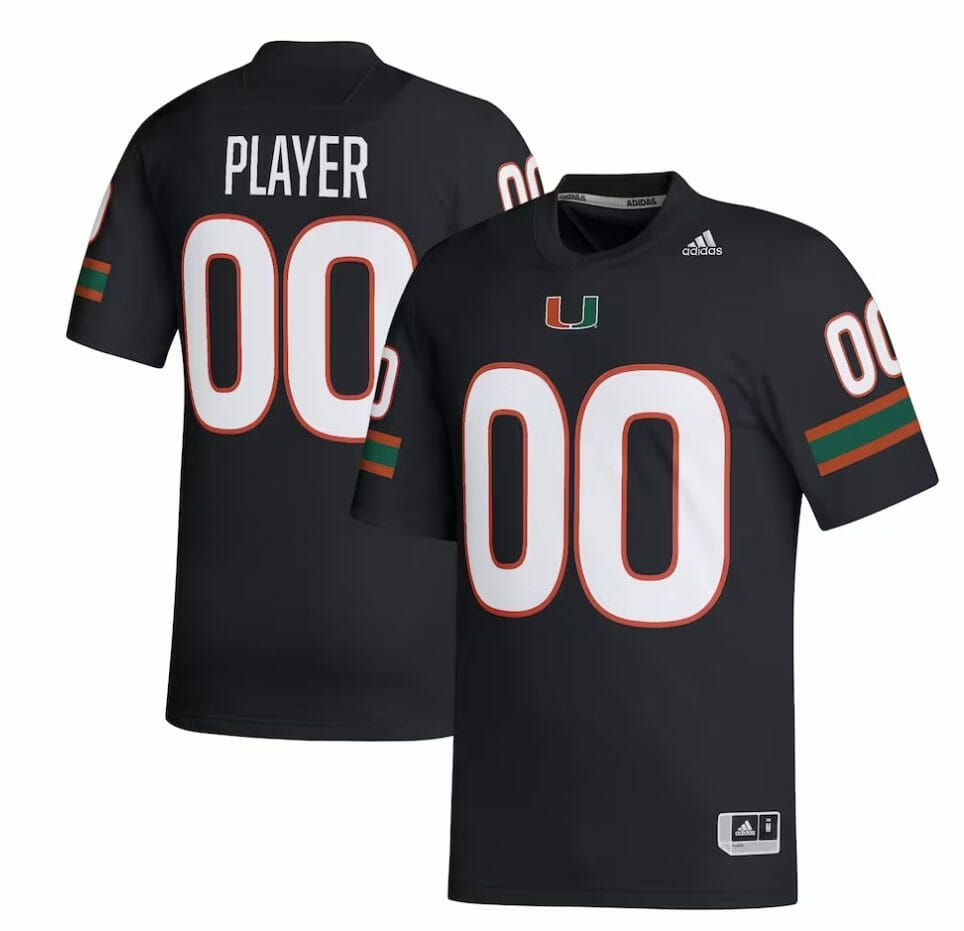 Custom Miami Hurricanes Baseball Jersey Name, Number College Black 1 Custom Miami Hurricanes Baseball Jersey Name, Number College Black
