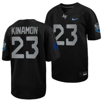 Air Force Falcons Dane Kinamon Jersey #23 Football 2022 Space Force Rivalry Alternate Black