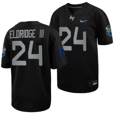 Air Force Falcons John Lee Eldridge III Jersey #24 Football 2022 Space Force Rivalry Alternate Black