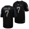 Air Force Falcons Trey Taylor Jersey #7 Football 2022 Space Force Rivalry Alternate Black 7 Air Force Falcons Trey Taylor Jersey #7 Football 2022 Space Force Rivalry Alternate Black
