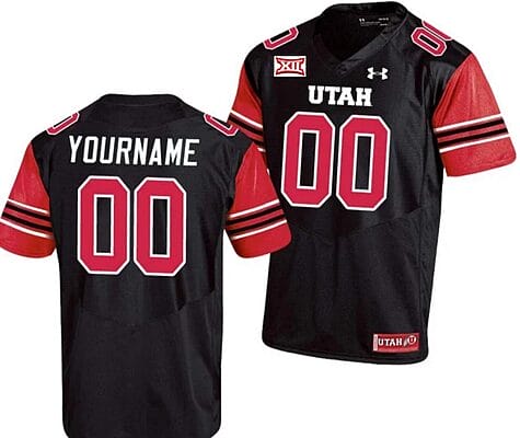 Custom Utah Utes Jersey Name and Number Throwback Black College Football 10 Custom Utah Utes Jersey Name and Number Throwback Black College Football