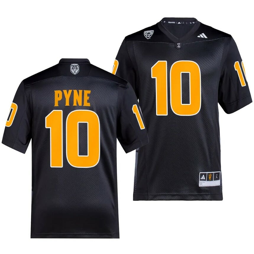 Arizona State Sun Devils Drew Pyne Jersey #10 Premier Black College Football 2023 1 Arizona State Sun Devils Drew Pyne Jersey #10 Premier Black College Football 2023