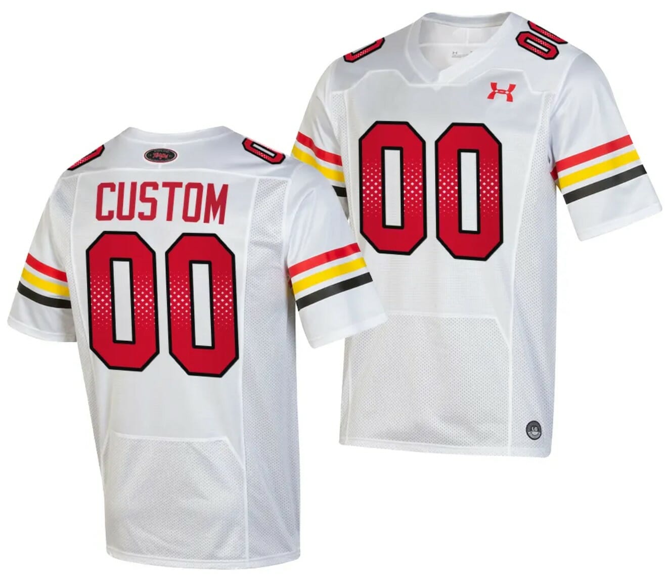 Custom Maryland Terrapins Jersey Name and Number White College Football 2023 1 Custom Maryland Terrapins Jersey Name and Number White College Football 2023