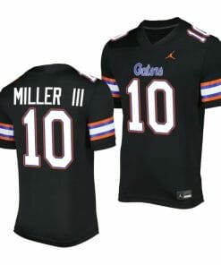 Florida Gators Jack Miller III Jersey #10 Alternate Game Black 2023 Salute To Service Uniform