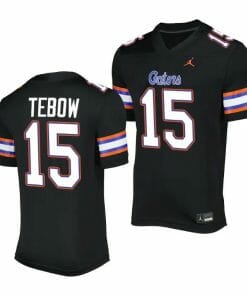 Florida Gators Tim Tebow Jersey #15 Alternate Game Black 2023 Salute To Service Uniform