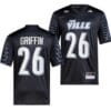 Louisville Cardinals MJ Griffin Jersey #26 College Football 2023 Premier Black