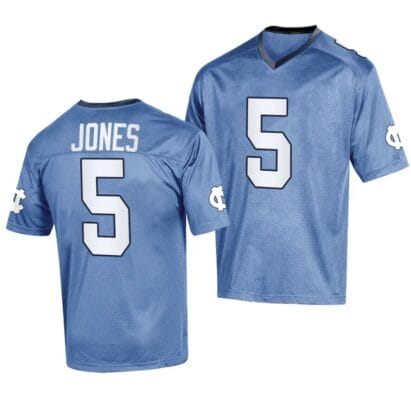 North Carolina Tar Heels JJ Jones Jersey #5 College Football 2023 Replica Blue