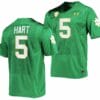 Notre Dame Fighting Irish #5 Cam Hart Jersey College Football Green 2023