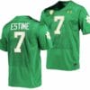 Notre Dame Fighting Irish #7 Audric Estime Jersey College Football Green 2023