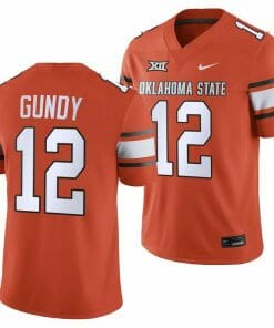 Oklahoma State Cowboys #12 Gunnar Gundy Jersey 2023 College Football Orange Game