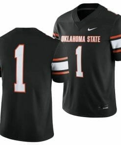 Oklahoma State Cowboys Jersey #1 College Football 2023 Game Black