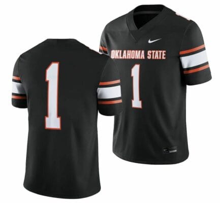 Oklahoma State Cowboys Jersey #1 College Football 2023 Game Black