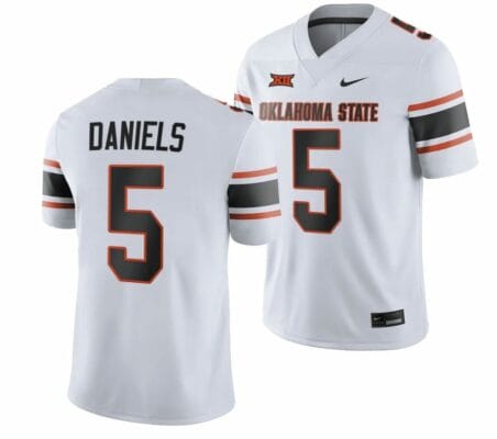 Oklahoma State Cowboys #5 Kendal Daniels Jersey 2023 College Football White Game