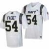 Navy Midshipmen #54 Diego Fagot Jersey 2023 Aer Lingus College Football Classic White Replica
