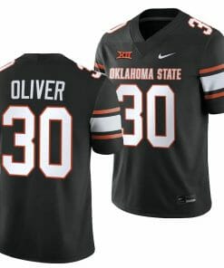 Oklahoma State Cowboys #30 Collin Oliver Jersey 2023 College Football Black Game