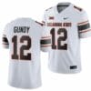 Oklahoma State Cowboys #12 Gunnar Gundy Jersey 2023 College Football White Game