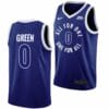 Xavier Musketeers #0 Trey Green Jersey All For One Blue Basketball