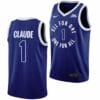 Xavier Musketeers #1 Desmond Claude Jersey All For One Blue Basketball 2 Xavier Musketeers #1 Desmond Claude Jersey All For One Blue Basketball