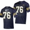 Notre Dame Fighting Irish Joe Alt Jersey #76 College Football 2023 Aer Lingus Classic Navy