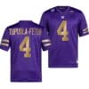 Washington Huskies Zion Tupuola Fetui Jersey #4 College Football Premier Purple 7 Washington Huskies Zion Tupuola Fetui Jersey #4 College Football Premier Purple