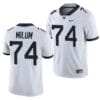 West Virginia Mountaineers Wyatt Milum Jersey #74 College Football 2023 Game White