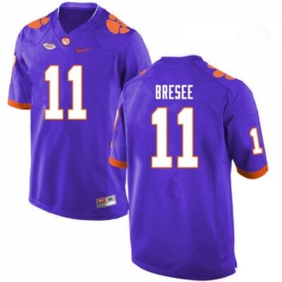 Clemson Tigers Bryan Bresee Jersey #1 College Football Purple