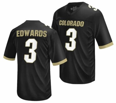 Colorado Buffaloes Dylan Edwards Jersey #3 NIL College Football Black 8 Colorado Buffaloes Dylan Edwards Jersey #3 NIL College Football Black