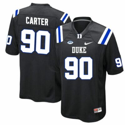 Duke Blue Devils DeWayne Carter Jersey #90 College Football Black