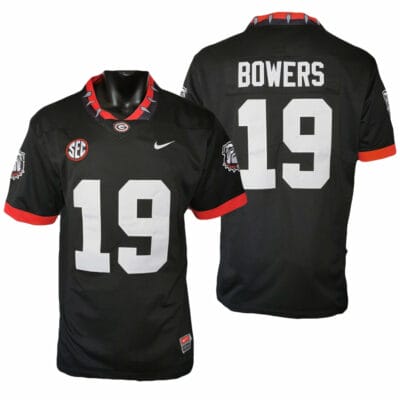 Georgia Bulldogs Brock Bowers Jersey #19 College Football Game Black
