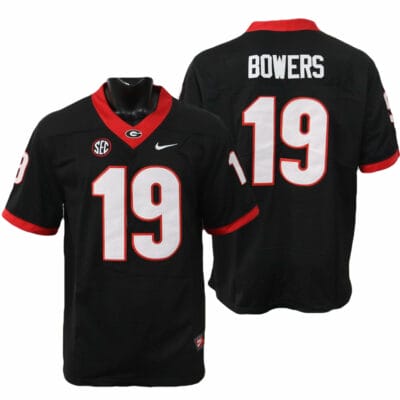 Georgia Bulldogs Brock Bowers Jersey #19 College Football Game Black Alternative