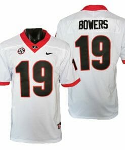 Georgia Bulldogs Brock Bowers Jersey #19 College Football Game White