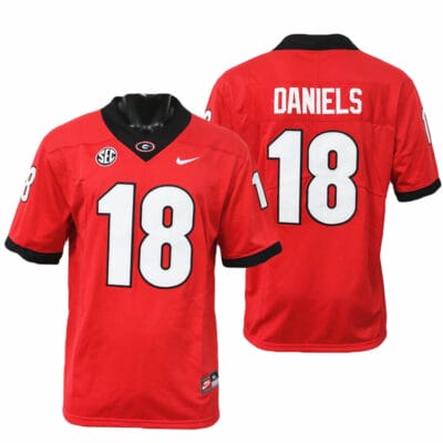 Georgia Bulldogs JT Daniels Jersey #18 College Football Game Red