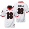 Georgia Bulldogs JT Daniels Jersey #18 College Football Game White