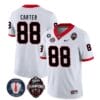Georgia Bulldogs Jalen Carter Jersey #88 - Back To Back National Champions College Football White