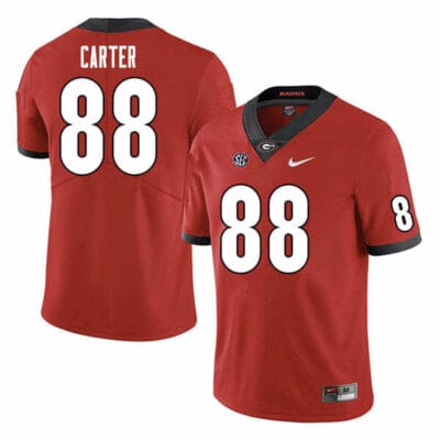 Georgia Bulldogs Jalen Carter Jersey #88 College Football Game Red 10 Georgia Bulldogs Jalen Carter Jersey #88 College Football Game Red
