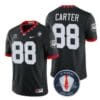 Georgia Bulldogs Jalen Carter Jersey #88 Honoring Vince Dooley Patch – All Stitched Black