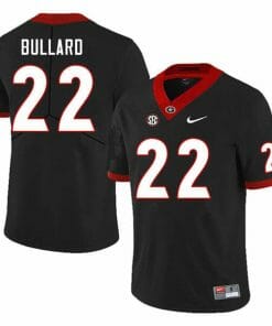 Georgia Bulldogs Javon Bullard Jersey #22 College Football Game Black