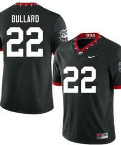 Georgia Bulldogs Javon Bullard Jersey #22 College Football Game Black Alternative