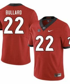 Georgia Bulldogs Javon Bullard Jersey #22 College Football Game Red