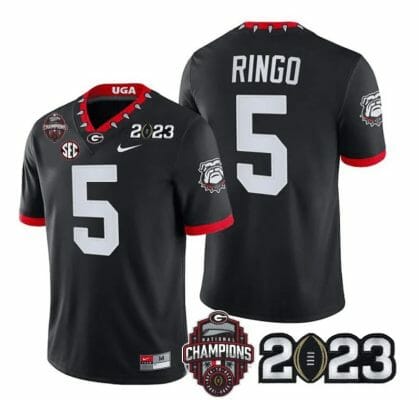 Georgia Bulldogs Kelee Ringo Jersey #5 CFP National Champions Patch 2023 – All Stitched Black 8 Georgia Bulldogs Kelee Ringo Jersey #5 CFP National Champions Patch 2023 – All Stitched Black