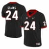 Georgia Bulldogs Malaki Starks Jersey #24 College Football Game Black 7 Georgia Bulldogs Malaki Starks Jersey #24 College Football Game Black