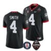 Georgia Bulldogs Nolan Smith Jersey #4 - Back To Back National Champions College Football Black
