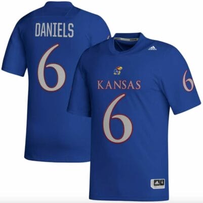 Kansas Jayhawks Jalon Daniels Jersey #6 College Football Royal