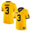 Michigan Wolverines AJ Henning Jersey #3 College Football Game Yellow