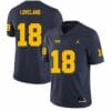 Michigan Wolverines Colston Loveland Jersey #18 College Football Game Navy