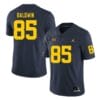 Michigan Wolverines Daylen Baldwin Jersey #85 College Football Game Navy 6 Michigan Wolverines Daylen Baldwin Jersey #85 College Football Game Navy