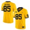 Michigan Wolverines Daylen Baldwin Jersey #85 College Football Game Yellow