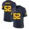Michigan Wolverines Karsen Barnhart Jersey #52 College Football Game Navy 7 Michigan Wolverines Karsen Barnhart Jersey #52 College Football Game Navy