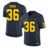Michigan Wolverines Nico Tiberia Jersey #36 College Football Game Navy 6 Michigan Wolverines Nico Tiberia Jersey #36 College Football Game Navy